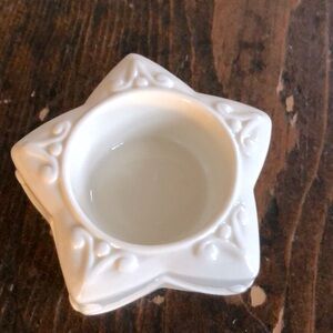 Lenox Yuletide Christmas Star Tea Light candle holder